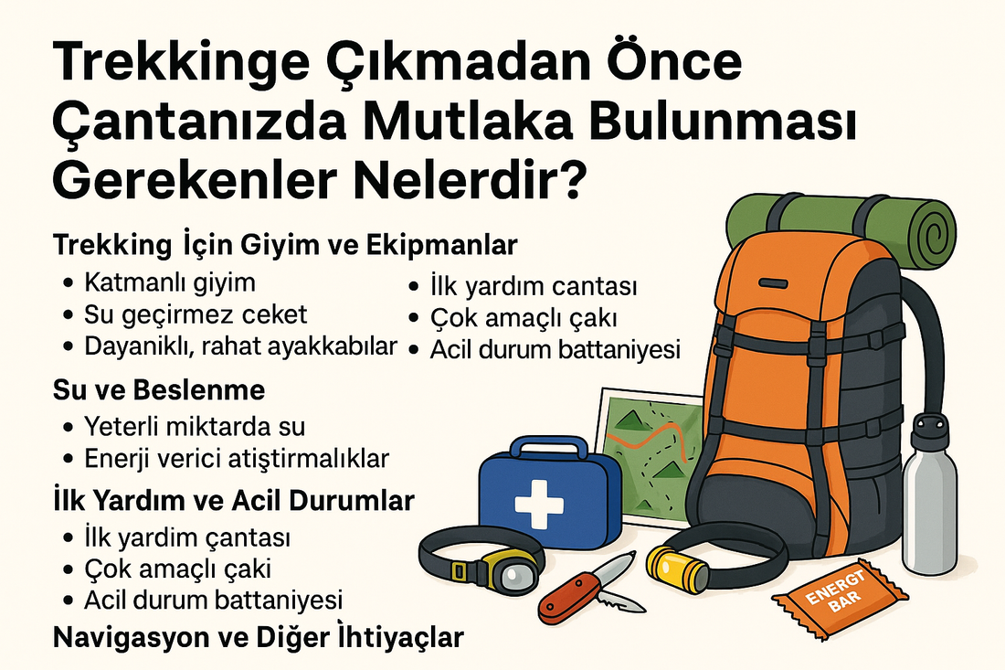 Trekkinge Çıkmadan Önce Çantanızda Mutlaka Bulunması Gerekenler Nelerdir?