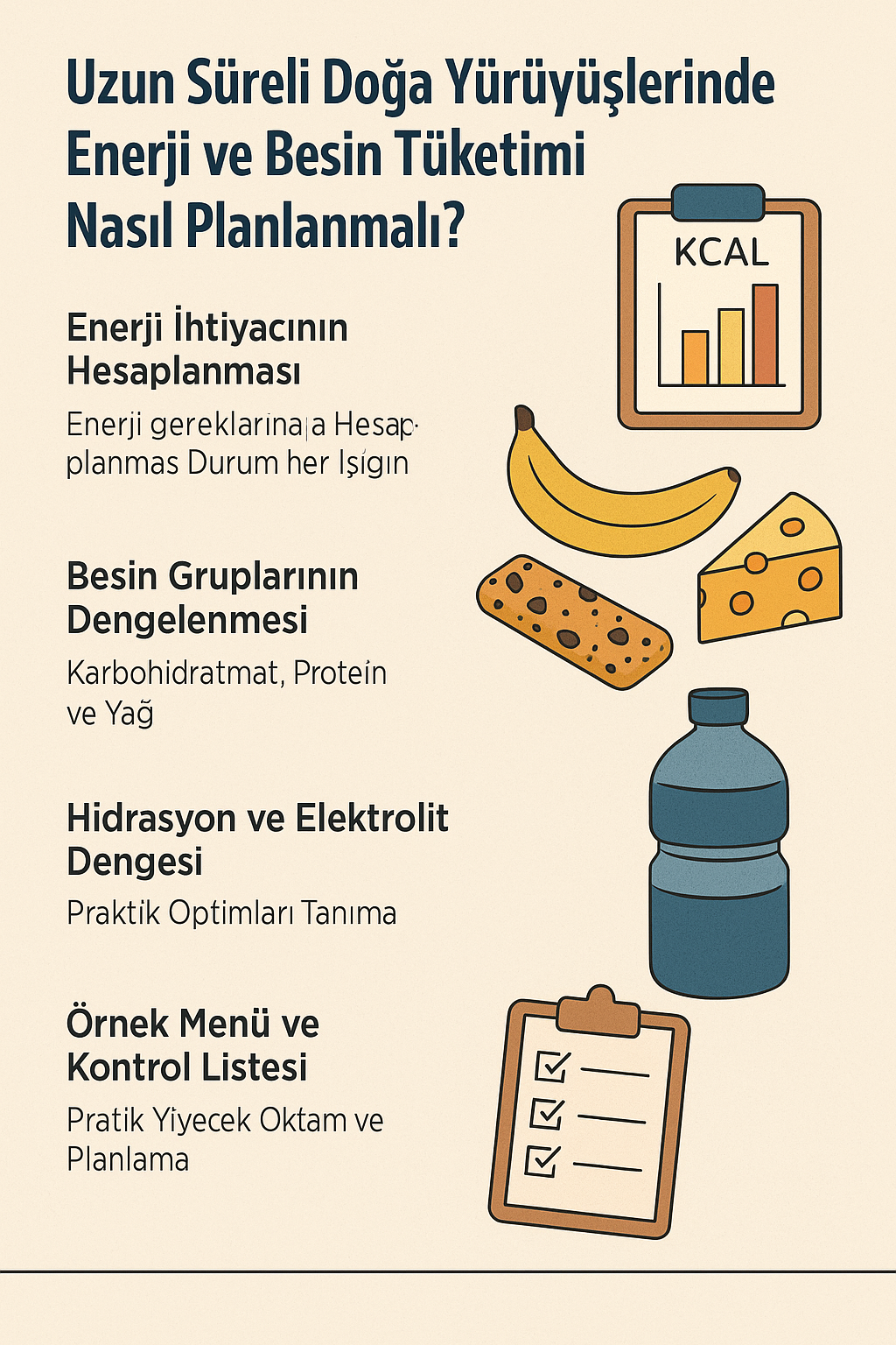 Uzun Süreli Doğa Yürüyüşlerinde Enerji ve Besin Tüketimi Nasıl Planlanmalı?
