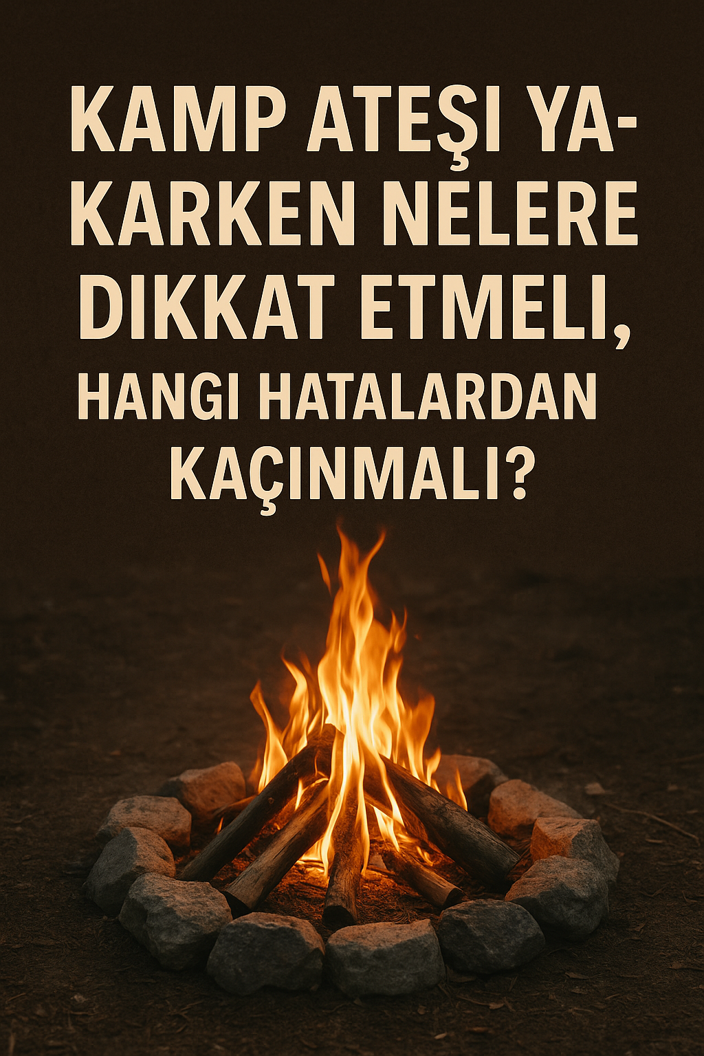 Kamp Ateşi Yakarken Nelere Dikkat Etmeli, Hangi Hatalardan Kaçınmalı?