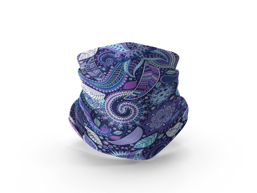 Valeria Wear - Mavi Otantik Desenli Buff
