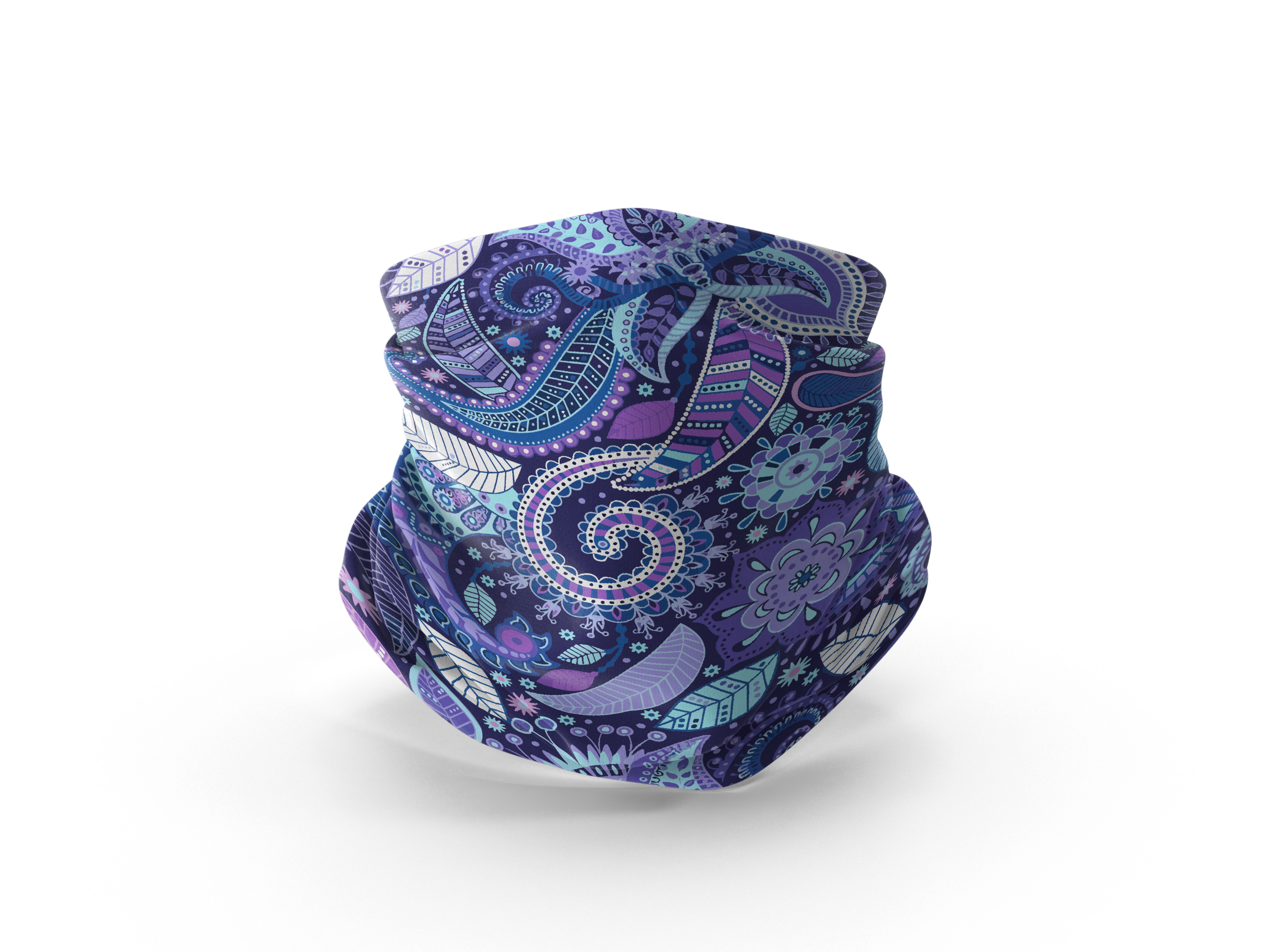 Valeria Wear - Mavi Otantik Desenli Buff