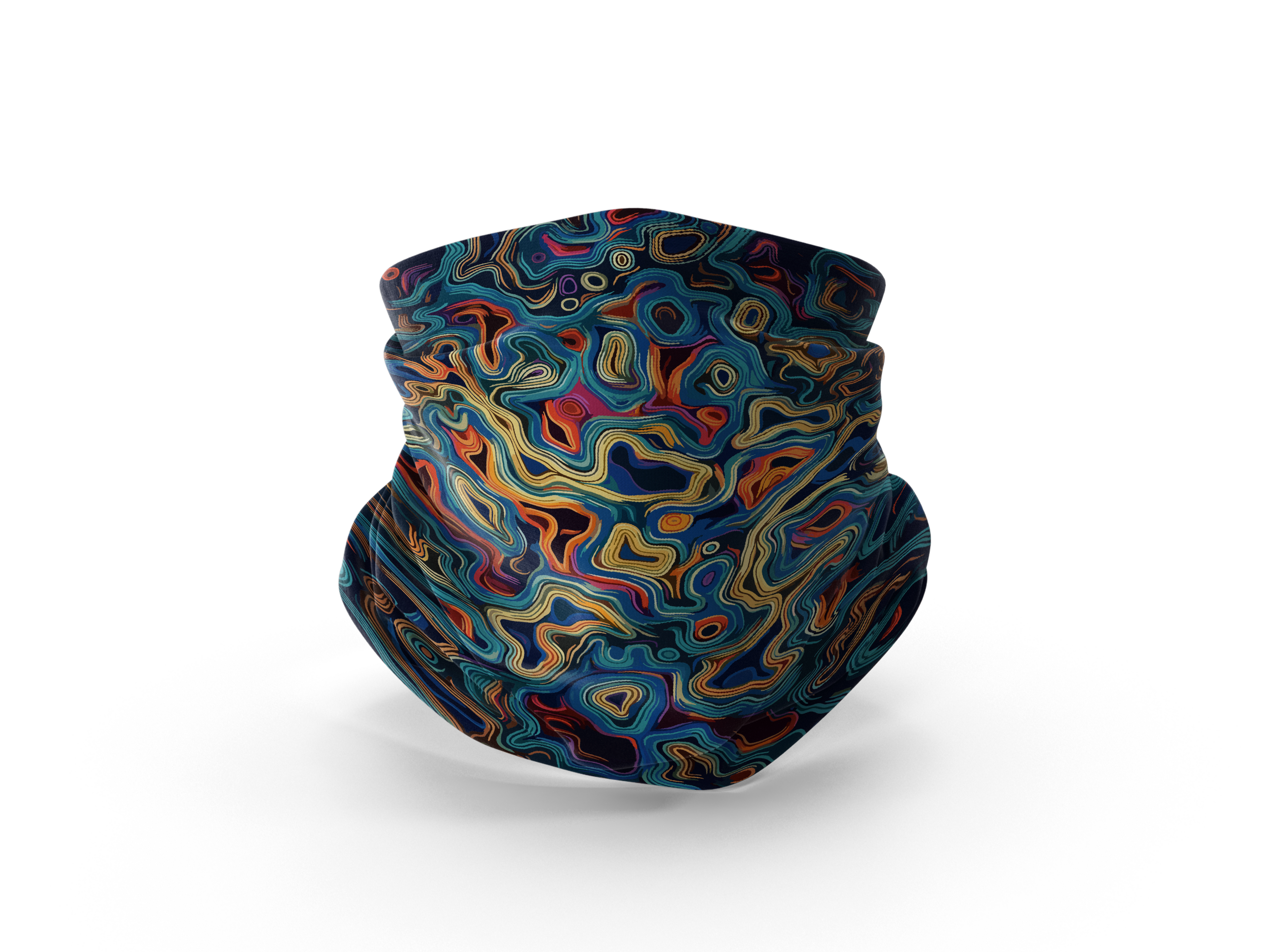 Valeria Wear - Otantik Mavi Desenli Buff